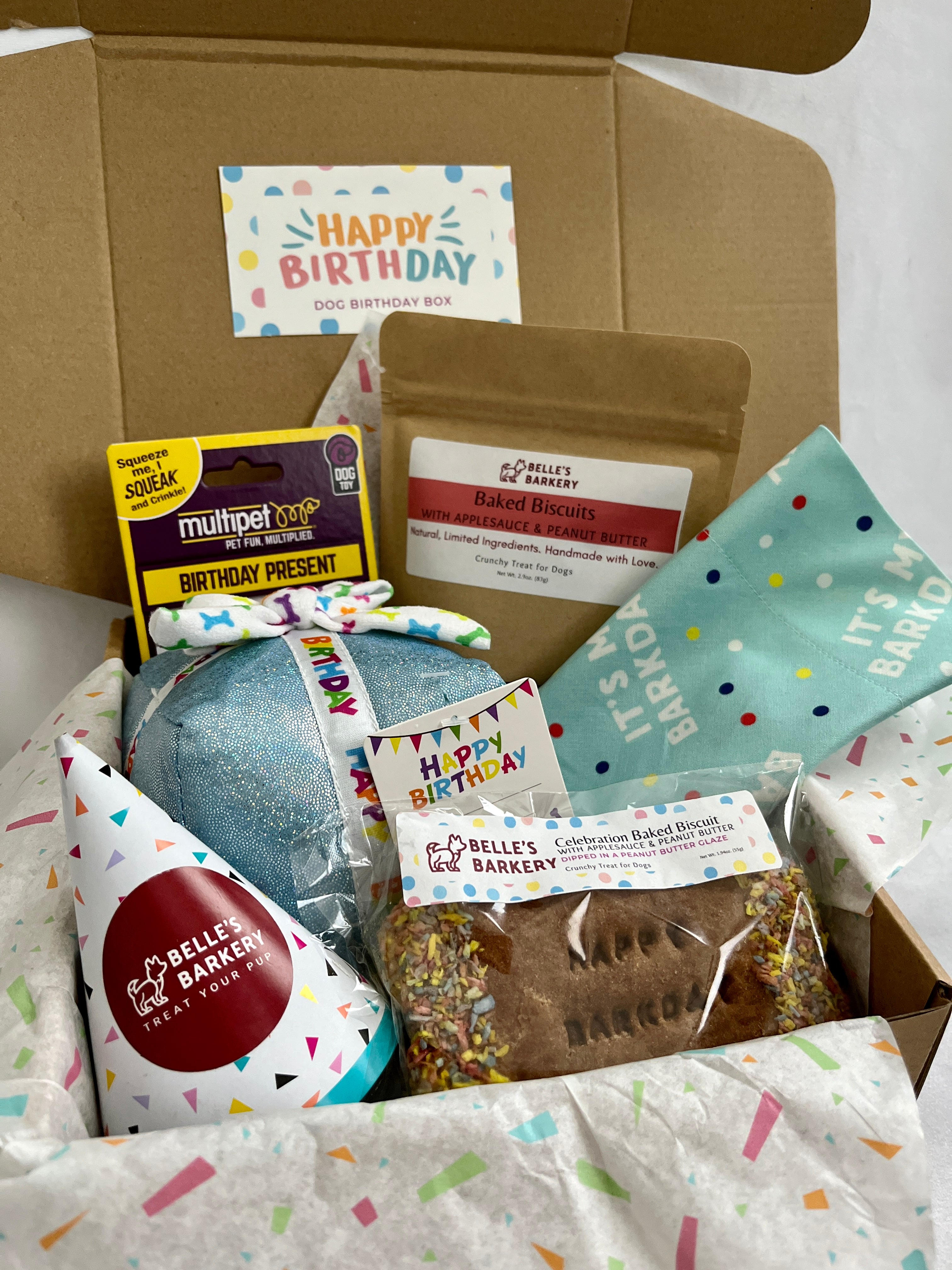 Dog birthday deals gift box