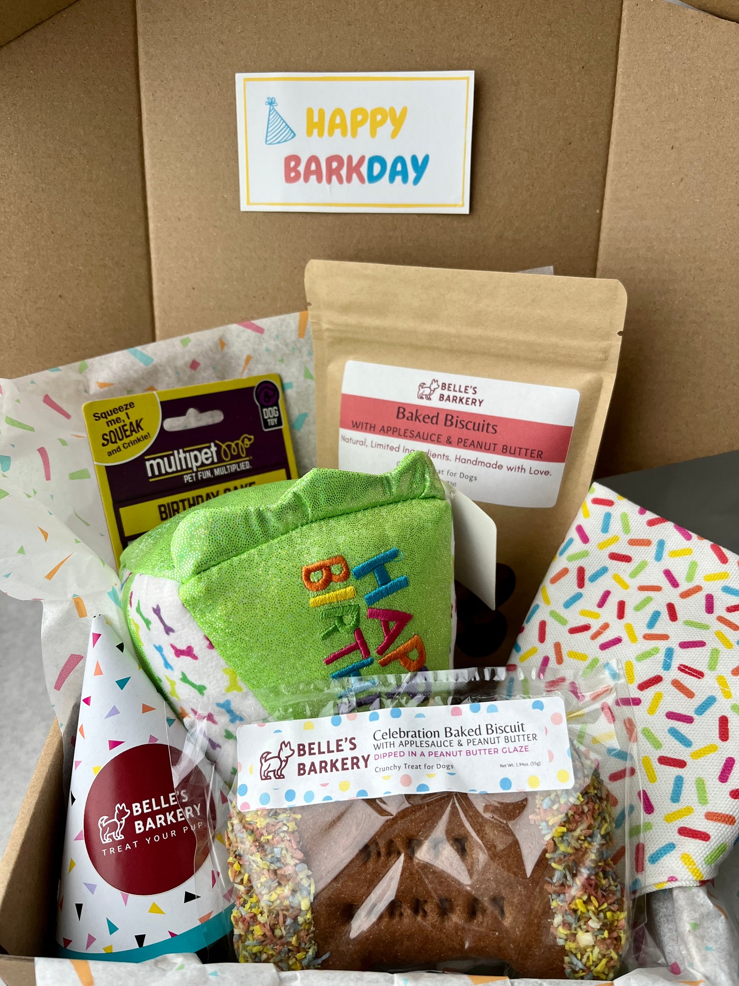 Birthday Box for Dogs - Rainbow Sprinkles