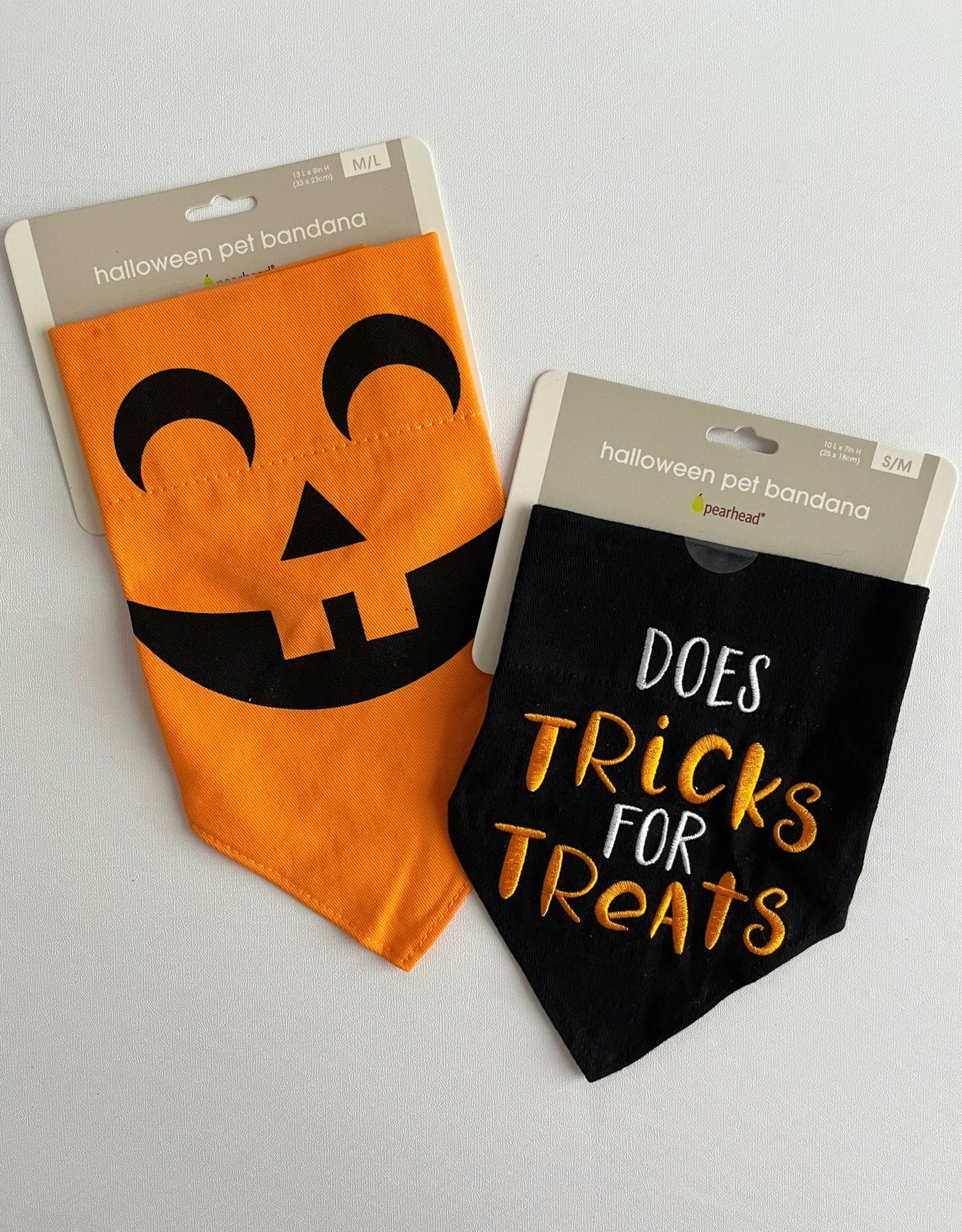 Halloween Dog Bandanas with treats