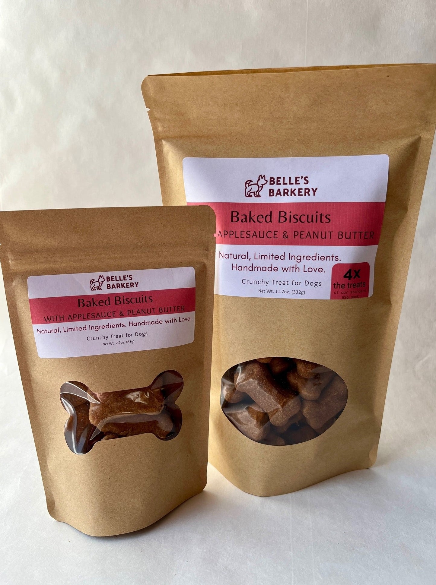 Signature Baked Dog Biscuits with Applesauce & Peanut Butter