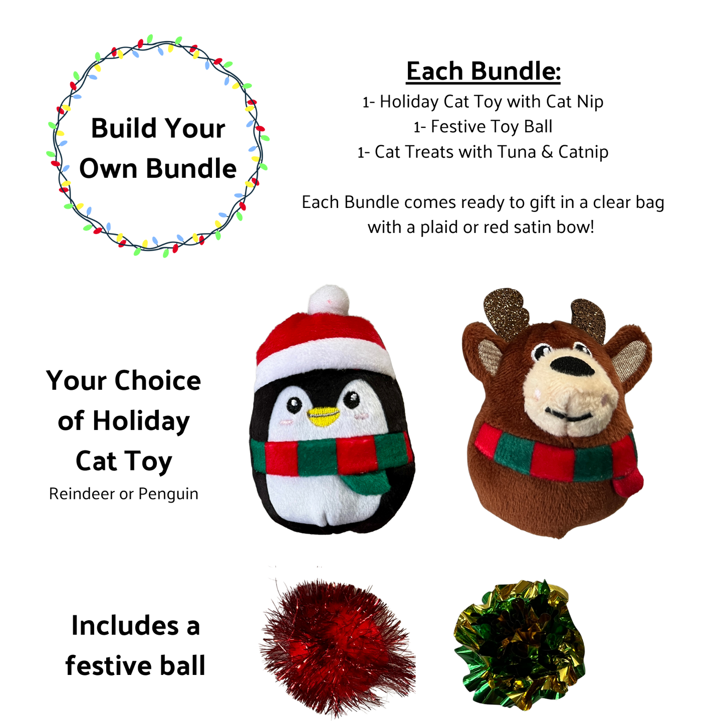 Holiday Bundles- Treats & Toys for Cats