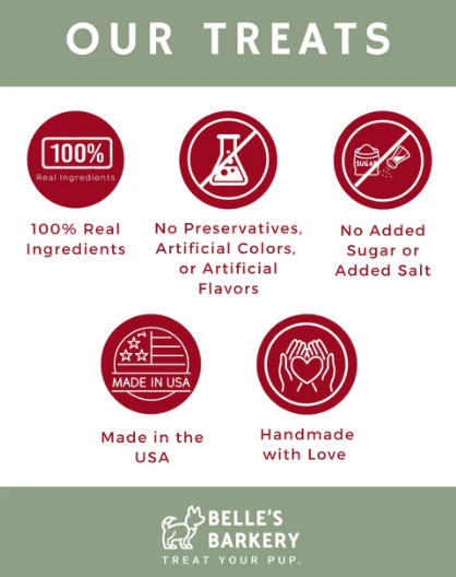 Sack of Treats - Baked Dog Biscuits with Applesauce & Peanut Butter