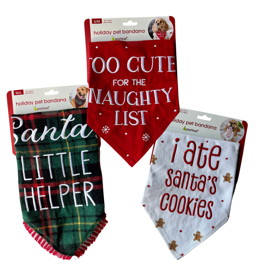 Dog Holiday Bandanas