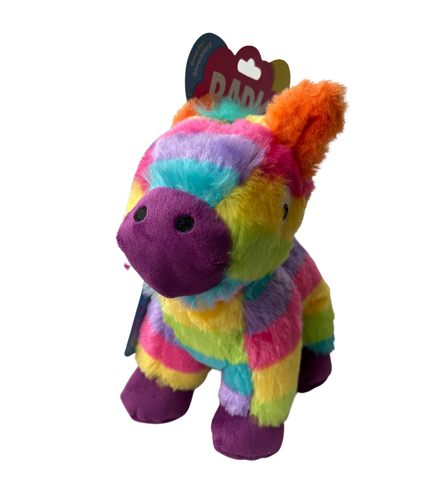 BARK birthday dog toy. Plush pinata toy with squeaker.