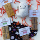Halloween Bundle- Toy, Handmade Bandana, & Treats for Dogs