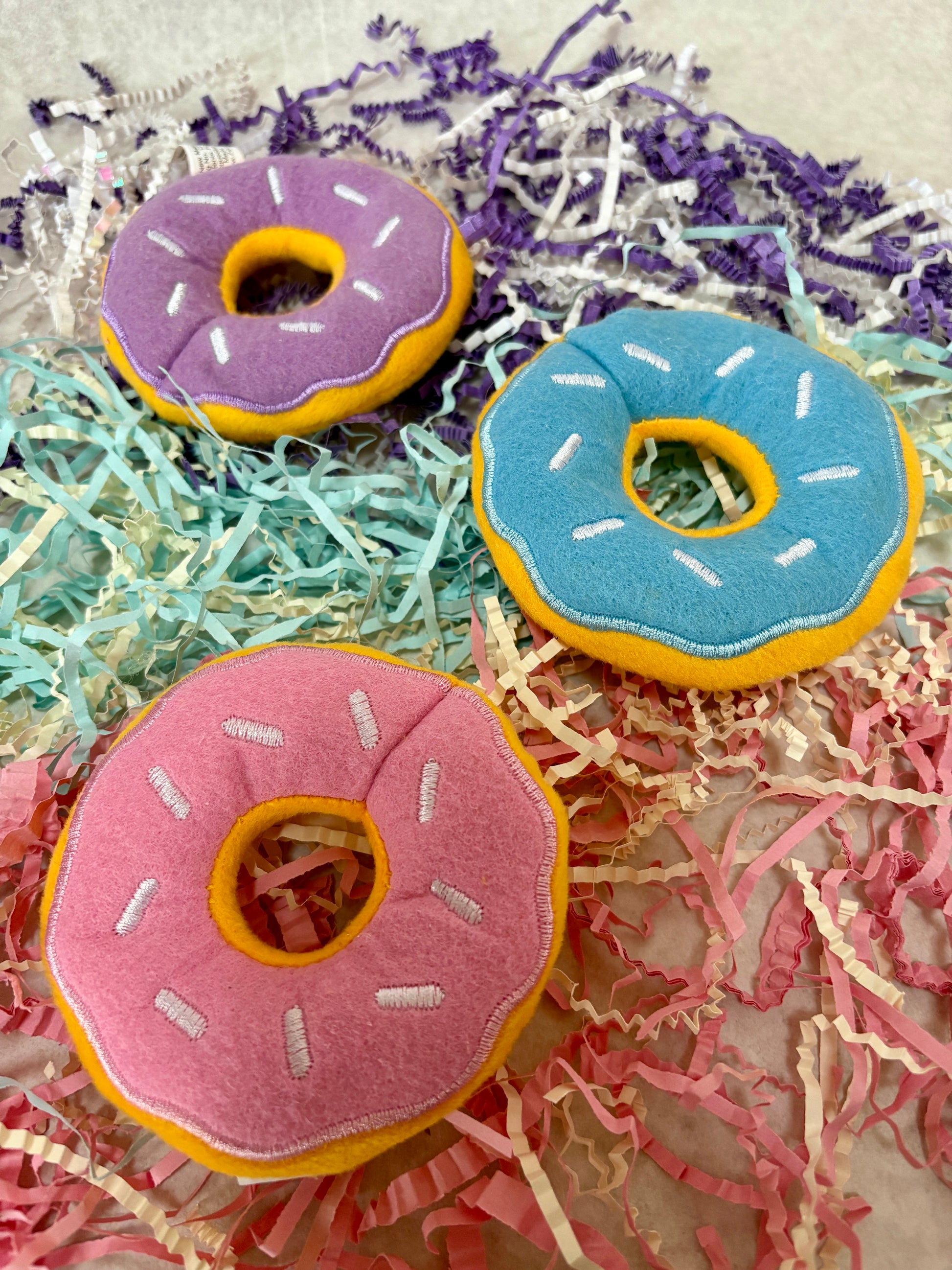 Mini Donut Toy with Squeaker