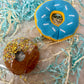 Blue Birthday Bundle - Mini Donut Toy & Crunchy Donut Treat