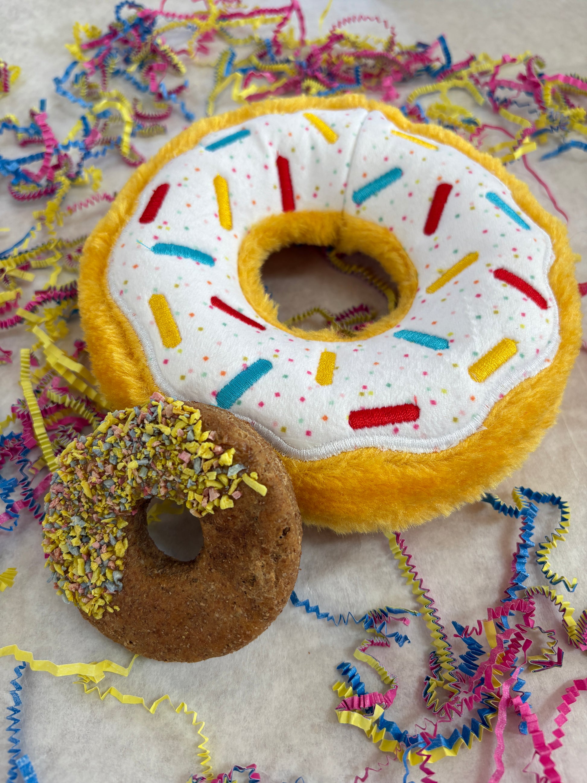 Dog Donut Toy & Crunchy Dog Donut Treat