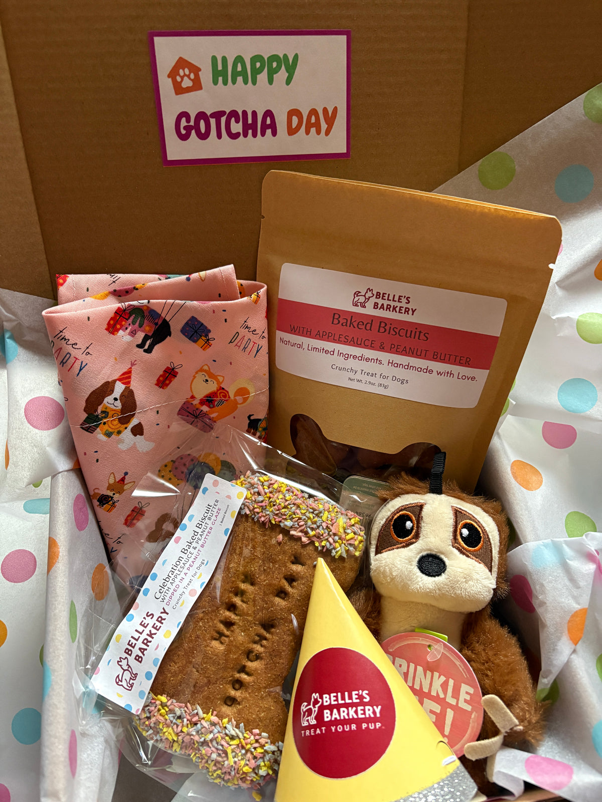 Gotcha Boxes Gotcha Day Box for Dogs – Belle's Barkery