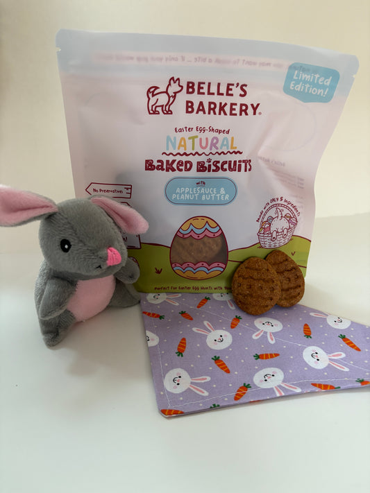 Easter Bundle- Toy, Bandana, & Treats for Dogs