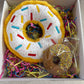 Dog Donut toy with ONE Crunchy Dog Donut Treat