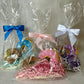 Blue, Pink, & Purple Birthday Bundle - Mini Donut Toy & Crunchy Donut Treat