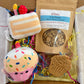 Cat Birthday Box with Treats and Pearhead toys