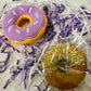 Purple Birthday Bundle - Mini Donut Toy & Crunchy Donut Treat
