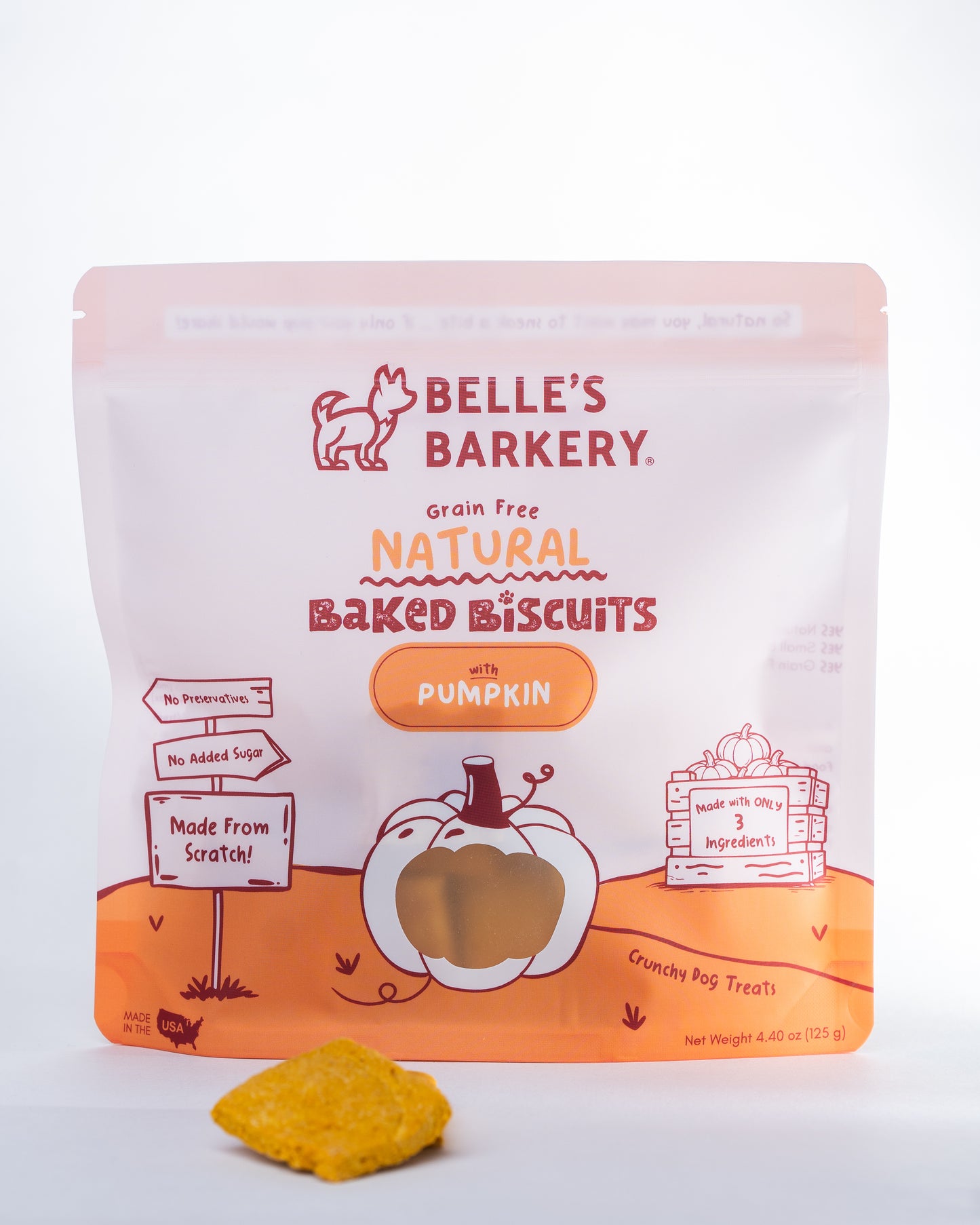 Baked Dog Biscuits with Pumpkin
