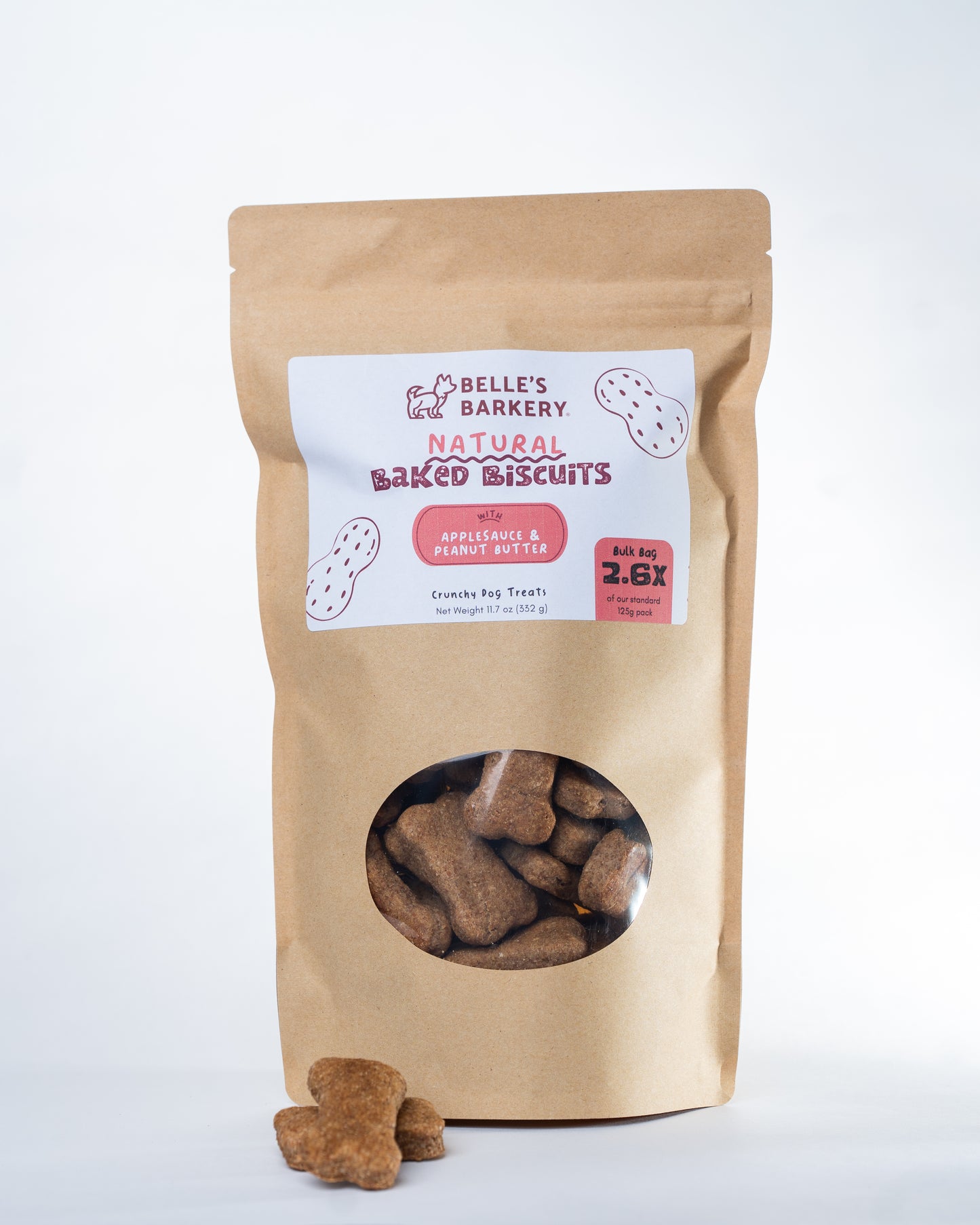 Signature Baked Dog Biscuits with Applesauce & Peanut Butter