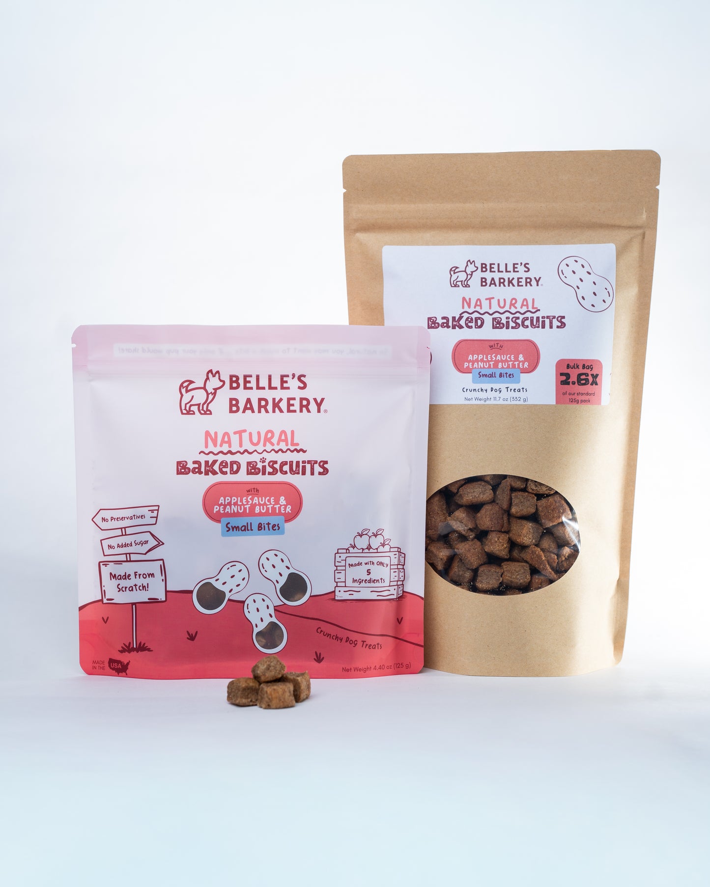 Signature Baked Dog Biscuits with Applesauce & Peanut Butter