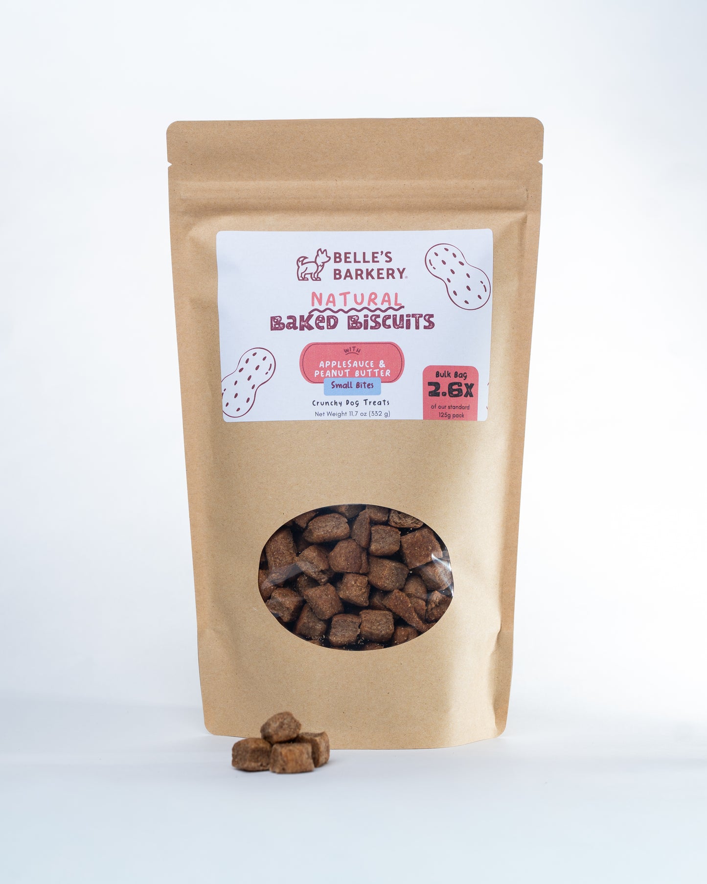 Signature Baked Dog Biscuits with Applesauce & Peanut Butter