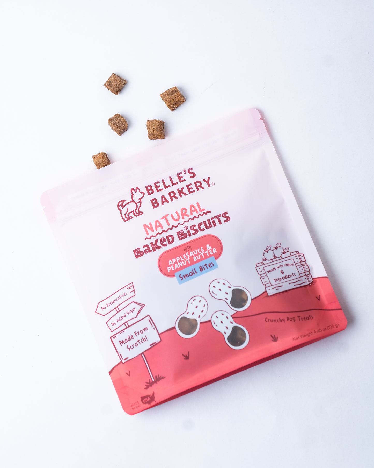 Signature Baked Dog Biscuits with Applesauce & Peanut Butter