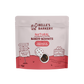 Package of Belle's Barkery Natural Baked Biscuits on a white background