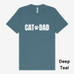 Cat Day Tshirt in Deep Teal