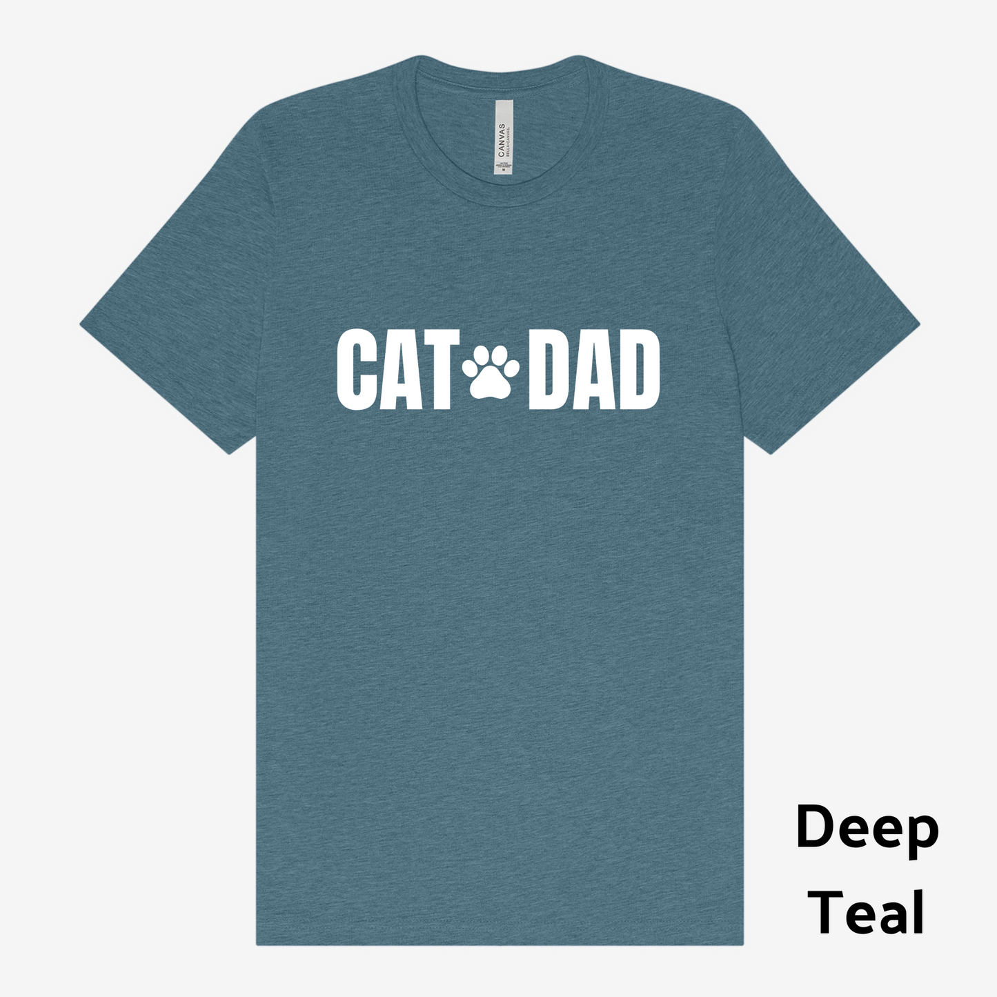 Cat Day Tshirt in Deep Teal