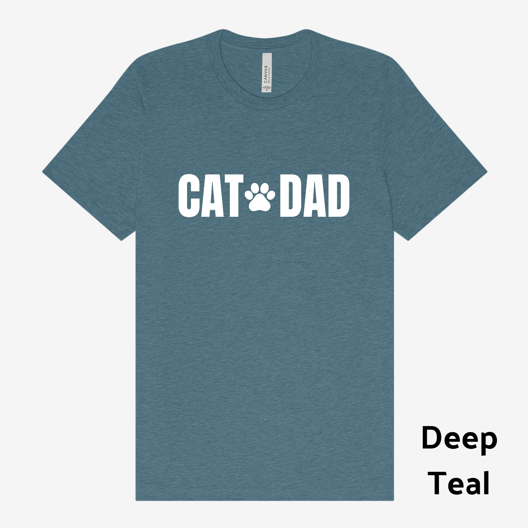 Cat Day Tshirt in Deep Teal