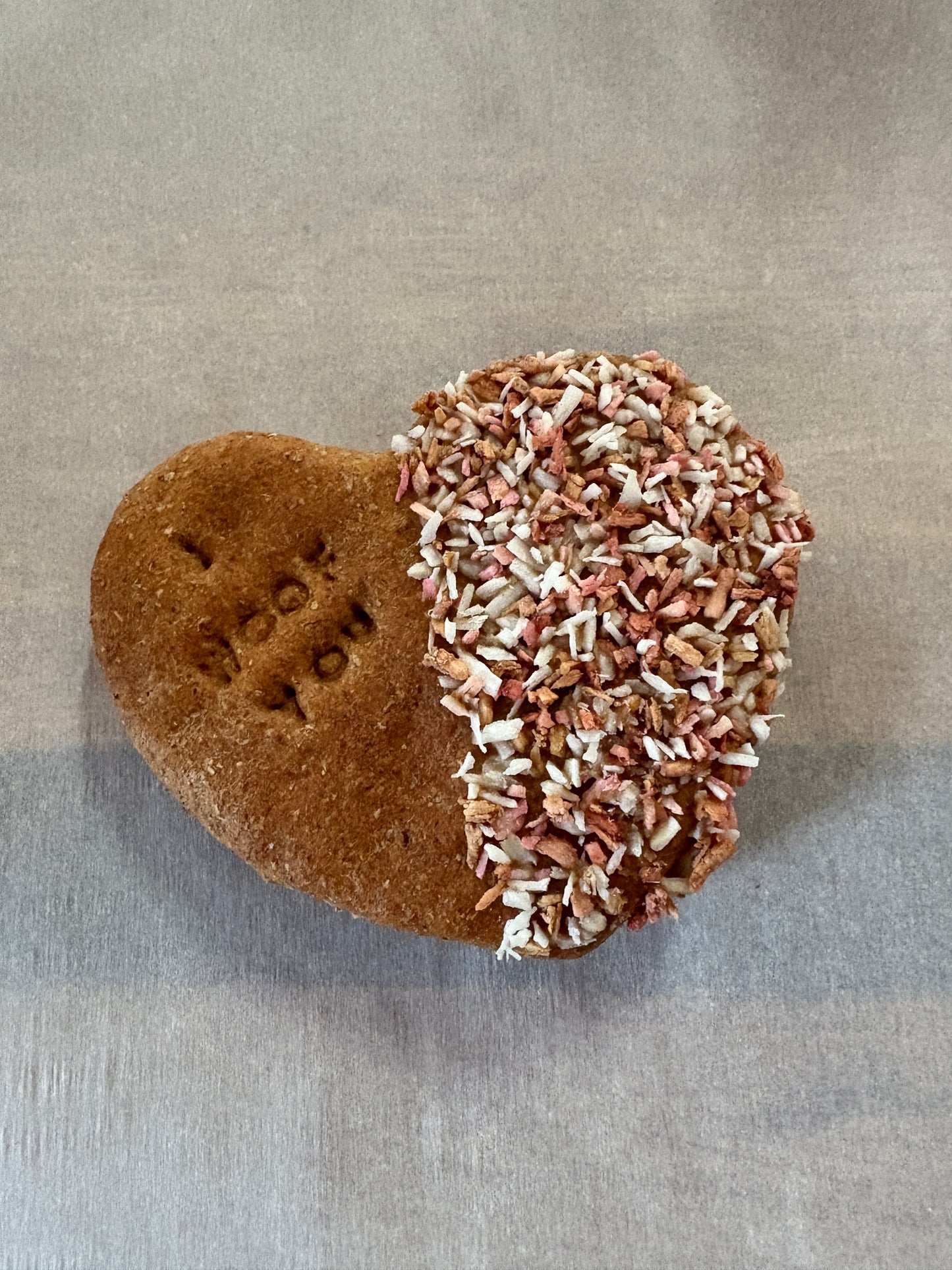 Valentine's Day XL Celebration Baked Biscuit Treat for Dogs