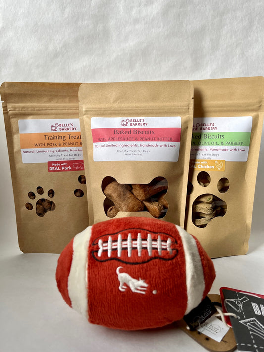 Super Bowl Bundle for Dogs- Toy & Treats!