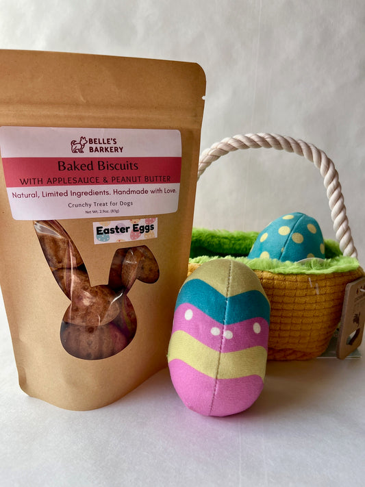 Eggs-cellent Easter Basket Bundle for Dogs - Treats & Toys!