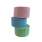 Pink, Blue, and Green Paper Crepe Streamers