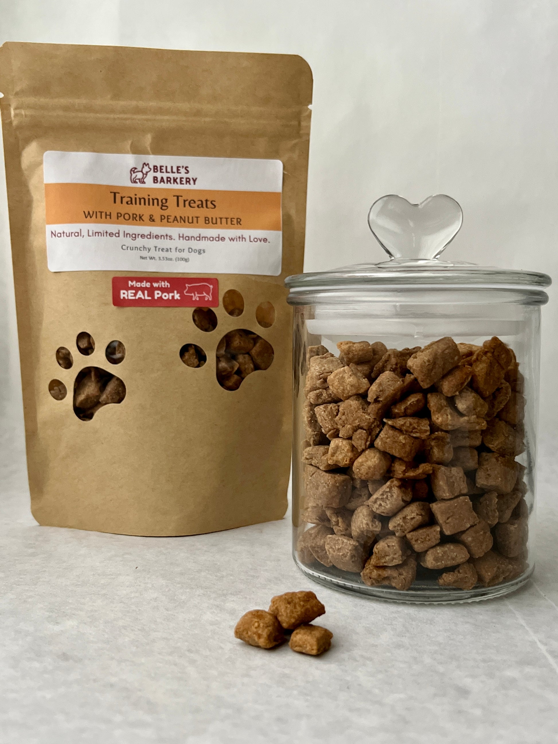 Training Treats with Pork Peanut Butter – Belle's Barkery