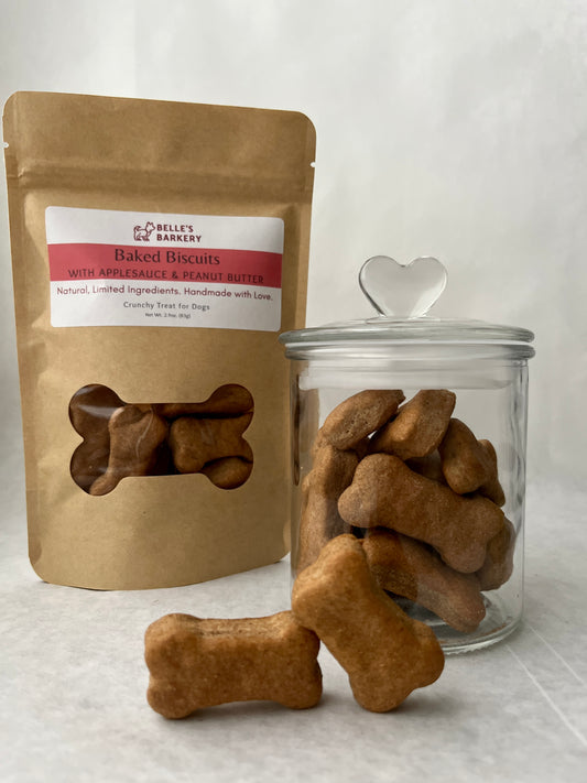 Signature Baked Dog Biscuits with Applesauce & Peanut Butter