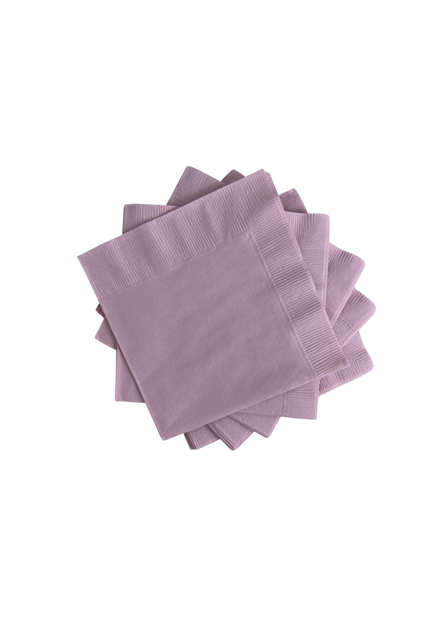 Stack of Pink Paper Napkins